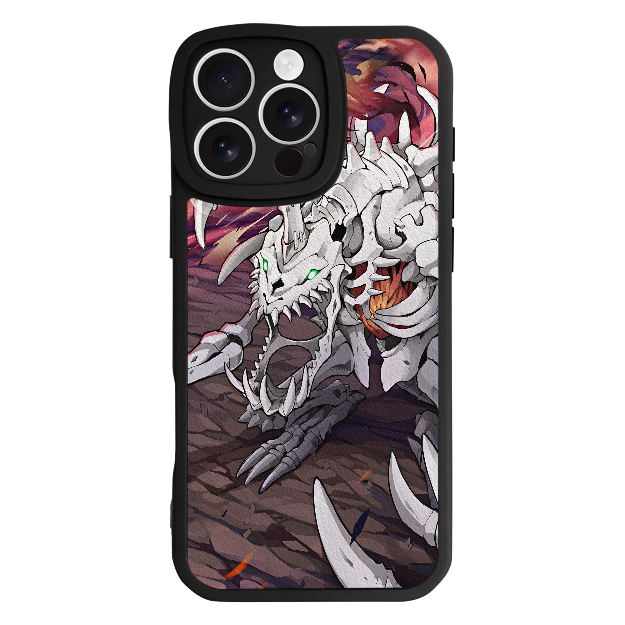 （画像用） Digimon デジタルモンスター/デジモン 【iPhone 16シリーズ対応】シリコンスマホケース（レザー調） 材質：シリコン